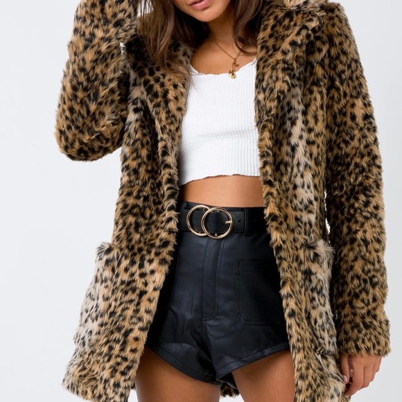 Princess Polly Jackets & Coats Princess Polly Winona Faux Fur Coat